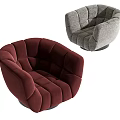 Modern FENDI Single Sofa 3d model