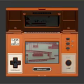 Modern game machine electronic chicken hand game machine hand game machine 3d model