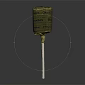 Delicious Chocolate Lollipop With Gold Foil Wrapping And Family Recipe Label