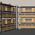 Shelf Express Rack Lifting Shelf Storage Rack 3d model