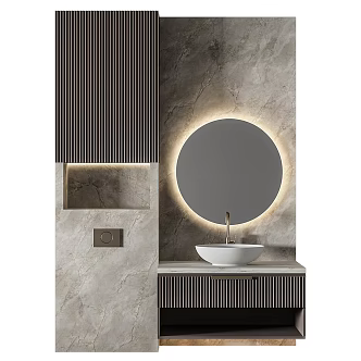 Modern toilet sink basin 3d model