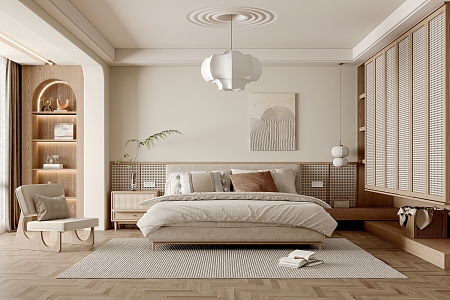 Silent Bedroom Home Bedroom 3d model