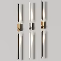 Modern Wall Sconces With Gold And Silver Accents Sleek Linear Design For Home Lighting