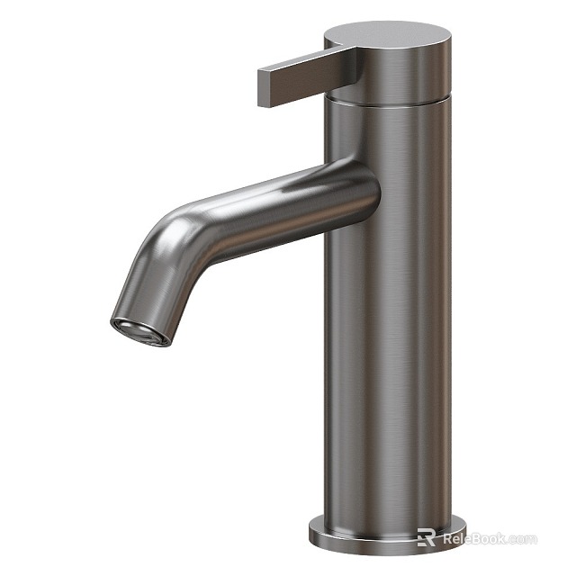 Modern Stainless Steel Faucet with Sleek Design and Single Handle for Kitchen and Bathroom 3d model 