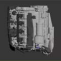 Modern generator gasoline generator diesel generator household generator 3d model