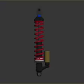 High Quality Hardware Tool Shock Absorber With Red Spring Black Body And Golden Component