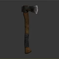 Handcrafted Axe With Wooden Handle And Steel Head As Outdoor Chopping Tool