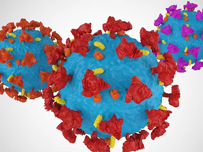 Medical Device for Virus Spike Protein Analysis and Structural Detection Research 3d model