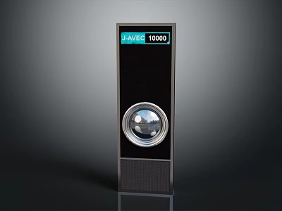 SAVER 10000 Modern Standalone Equipment With Circular Panel And Black Exterior Design 3d model