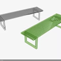 Modern Slatted Transparent Acrylic Outdoor Benches For Patio Garden And Public Leisure Spaces