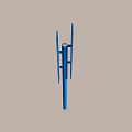 Blue Vertical Fitness Measurement Equipment For Sports Training And Gym Use