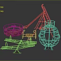 Outdoor Metal Playground Equipment With Swing Slide And Rotating Play Structures For Kids