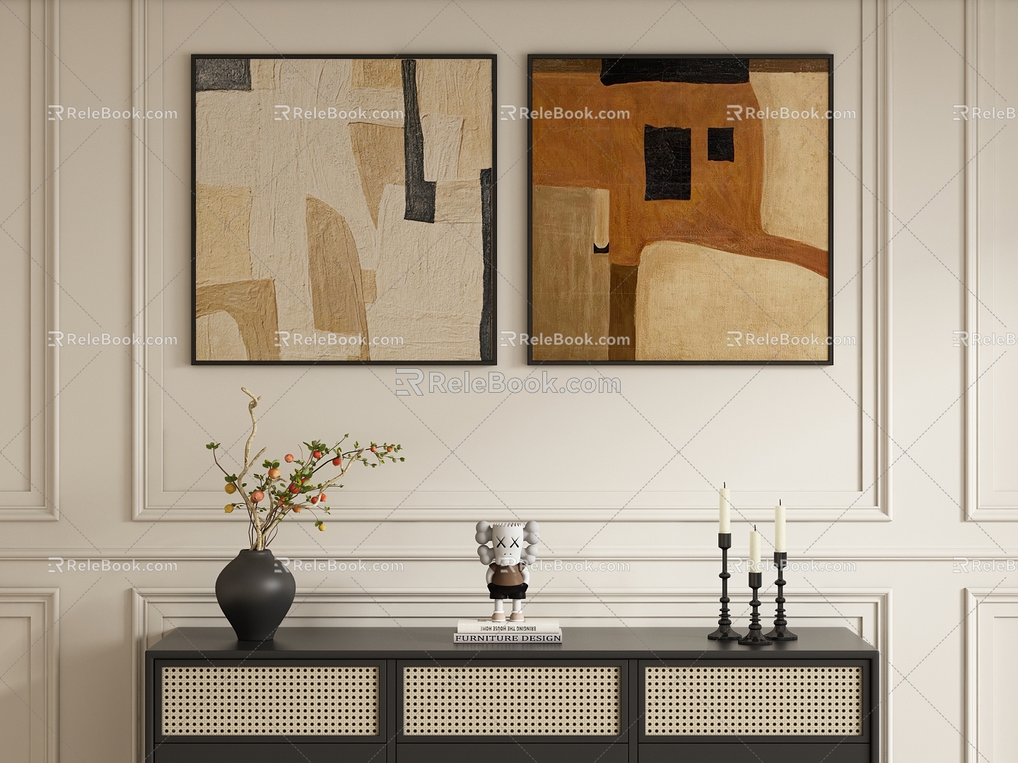 Quiet Decorative Paintings 3d model