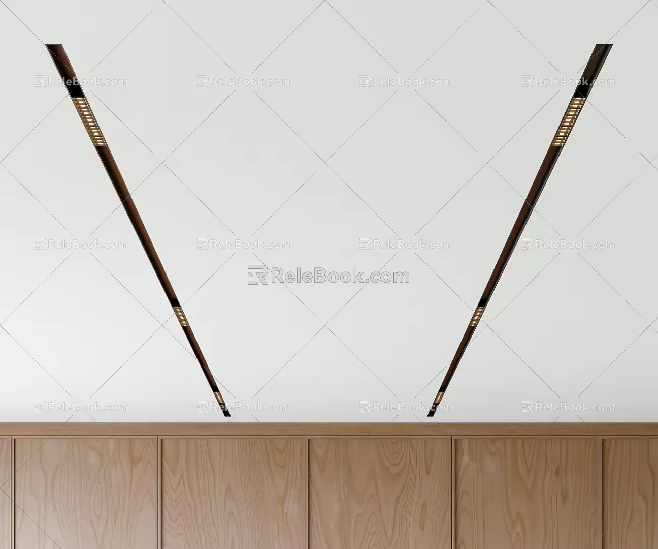 Modern Track Light Embedded Track Light Grille Light Embedded Spotlight Main Light 3d model