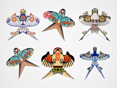 New Chinese Kite 3d model