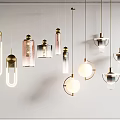 Modern Pendant Lights With Various Designs Metal Frames And Glass Shades