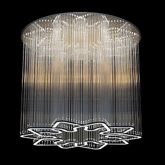 Modern crystal chandelier 3d model