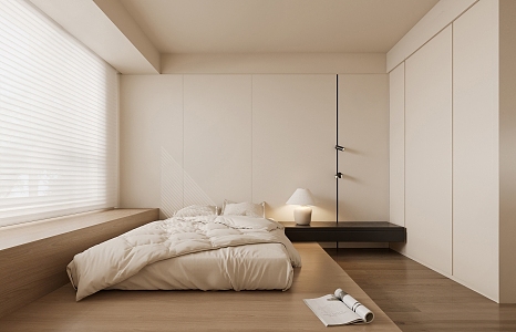 Modern Tatami Bedroom Second Bedroom 3d model