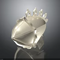 White Character Helmet Model Featuring Decorative Spikes And 3D Design