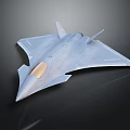 Modern Gray Stealth Fighter Jet Featuring Streamlined Body Sharp Nose Transparent Canopy And Triangular Wings