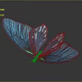 Vibrant Blue Iridescent Butterfly With Shiny Wings And Detailed Scales
