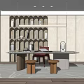 Modern study 3d model