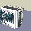 Modern Office Building Exterior With Glass Curtain Walls And Multi Story Design
