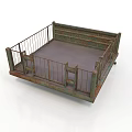 Heavy Duty Metal Equipment with Railing and Platform Base for Industrial Applications