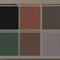Wall Paneling With Various Colors And Different Tones For Interior Design 3d model