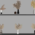 Modern vase combination 3d model