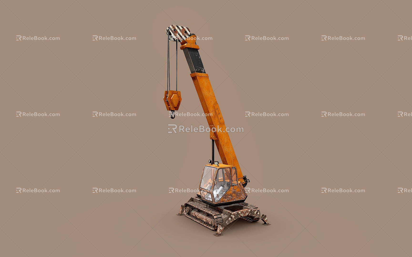 Crane function truck crane engineering vehicle model