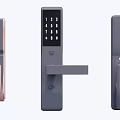 Modern Smart Door Handle With Digital Keypad From Yale And Philips 3d model