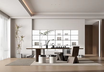 Modern Tea Room 3d model