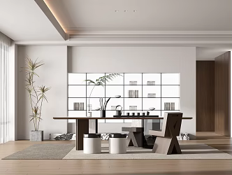 Modern Tea Room 3d model