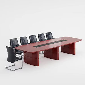 Paint Conference Table Conference Table Modern Conference Table Multi-Person Conference Table Party and Government Conference Table 3d model