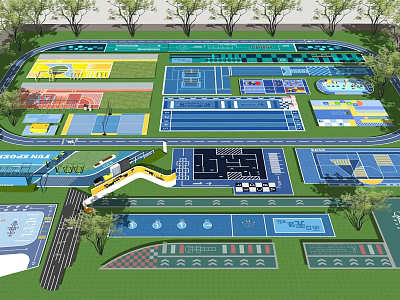 Fire Rescue Access Area Design For Urban Emergency Safety And Layout Planning 3d model