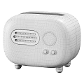 Teal Kitchen Toaster With Golden Accents Control Panel Buttons And Best You Love Text