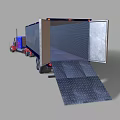 Optimus Prime Game Movie Character In Truck Form With Blue Logo And Semi Trailer