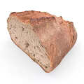 Cut Bread Toast Scan Bread 3d model