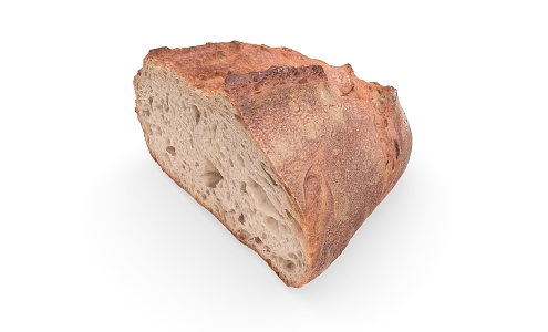 Cut Bread Toast Scan Bread 3d model