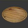 Natural Wooden Round Cutting Board Essential For Home Kitchen Daily Use