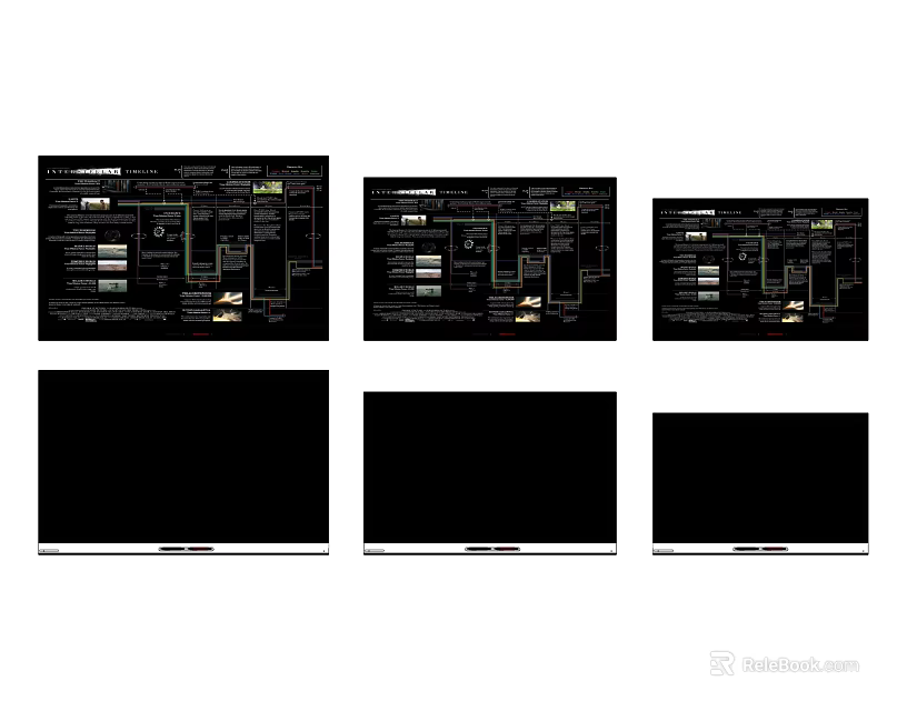 Office Appliances Multiple Size Display Screens with Clear Interfaces for Efficient Office Workspace 3d model