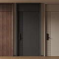 Modern Minimalist Entry Door Anti-theft Door Top Single Door Sub-mother Door Door Password Door 3d model