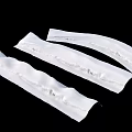 Garden Landscape Decorative White Fabric Strips With Stitches And Folds