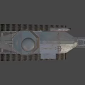 Vintage Military Tank With Heavy Tracks Rotating Turret And Detailed Exterior Design