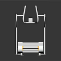 Modern Sports Equipment Treadmill Featuring Silver Frame And White Non Slip Running Belt