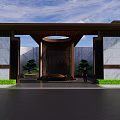 Modern Garden Landscape Design With Curved Walkways Water Features And Layered Greenery