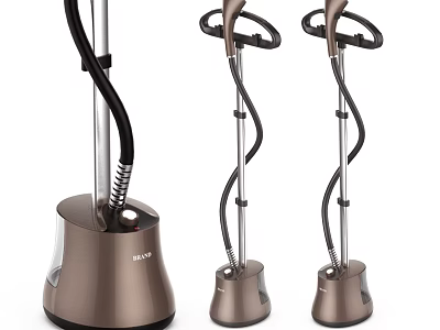 BEKO Three Brown Vertical Garment Steamers Modern Household Appliances For Home 3d model