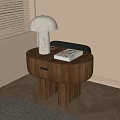 Bedside table lamp 3d model