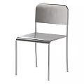 Sleek Minimalist Full Stainless Steel Single Dining Chair For Modern Home And Cafe Daily Use